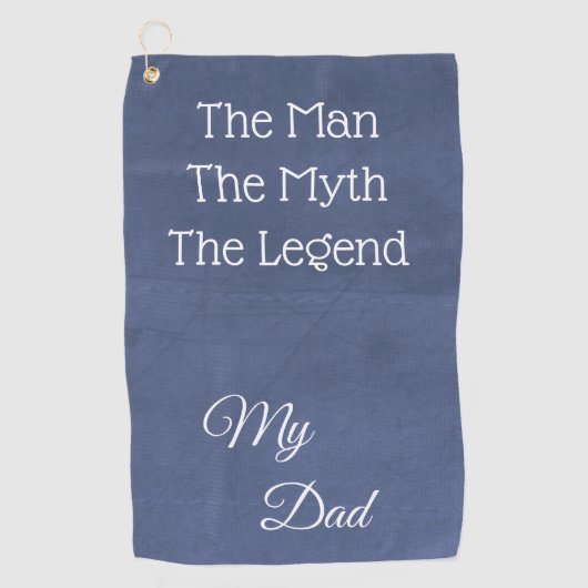 Het Man, de mythe, de legende.. Mijn vader Golfhanddoek (Voorkant)