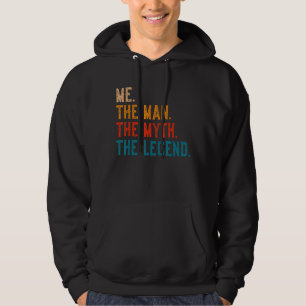 Het Man de mythe... de Legende Retro Mannen Hoodie