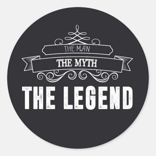 Het Man De mythe De legende Sticker (Voorkant)