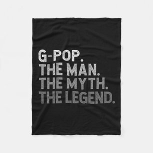 Het Man De mythe De legende Vaderdag Funny GPO Fleece Deken