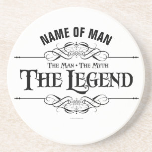 Het Man, de mythe, de legende Zandsteen Onderzetter