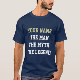 Het man de mythe de legendet-shirt voor kerels t-shirt
