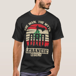 Het Man De mythe De Libanese Legende vader van zij T-shirt