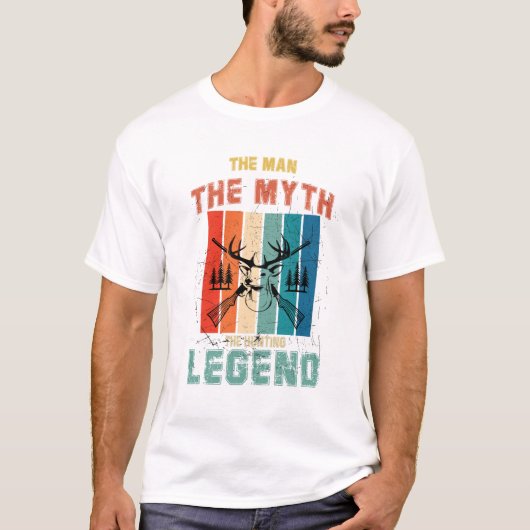 Het Man de mythe en de jachtleger T-shirt (Voorkant)