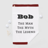 Het Man de mythe en de legendarische persoon Golfhanddoek (Insitu)
