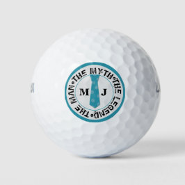 Het man de mythe van de legende gepersonaliseerde  golfballen