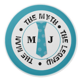 Het man de mythe van de legende gepersonaliseerde  keramische knop