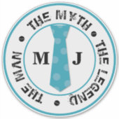 Het man de mythe van de legende gepersonaliseerde  sticker (Voorkant)