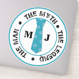 Het man de mythe van de legende gepersonaliseerde sticker