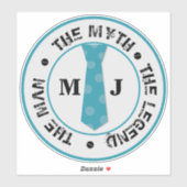 Het man de mythe van de legende gepersonaliseerde  sticker (Vel)