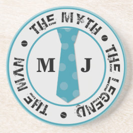 Het man de mythe van de legende gepersonaliseerde  zandsteen onderzetter