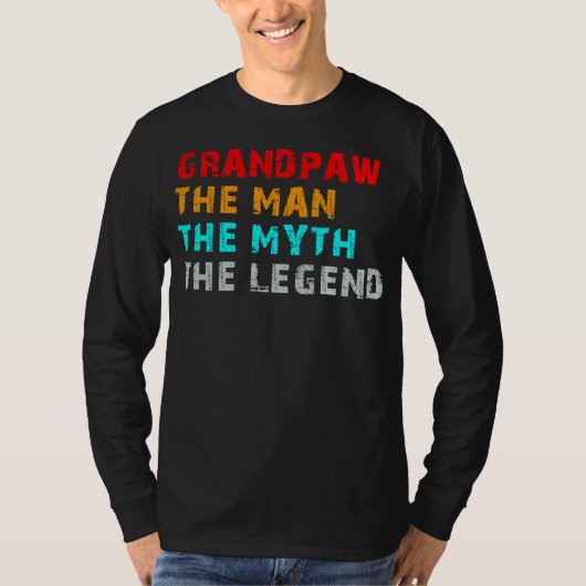 het man de mythe van de legende opgraven t-shirt (Voorkant)