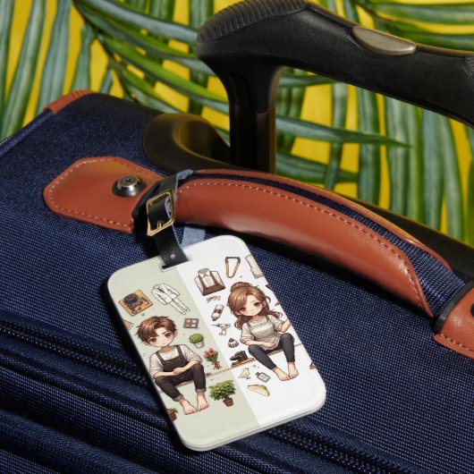 Het man, de vrouw ver.1 Bagagelabel (Voorkant Insitu 1)