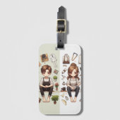 Het man, de vrouw ver.1 Bagagelabel (Voorkant (verticaal))