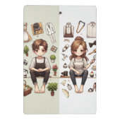 Het man, de vrouw ver.1 Mini Klembord (Achterkant)