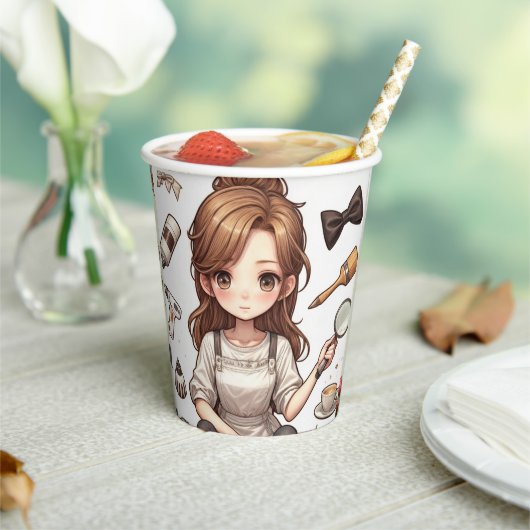 Het man, de vrouw ver. 1 papieren beker (Insitu)