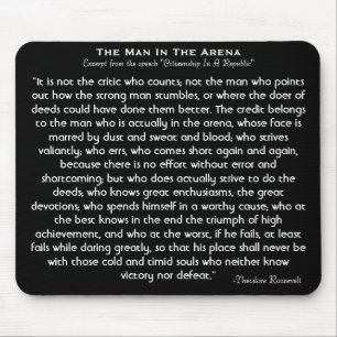"Het Man in de arena" Mousepad Muismat