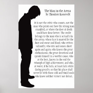 Het Man in de arena Poster