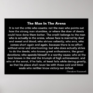 "Het Man in de arena"-Poster Poster
