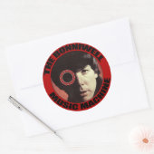 Het Man in de machine Ronde Sticker (Envelop)