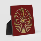 Het Man in de Maze - goud Fotoplaat (Voorkant)