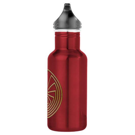 Het Man in de Maze - goud Waterfles (Rechts)