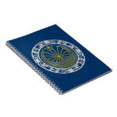 Het Man in de Maze - Ornament gold Silver Notitieboek (Rechterzijde)
