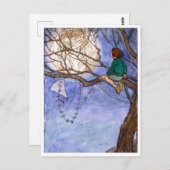 Het Man in het Briefkaart van de Maan (Voorkant / Achterkant)