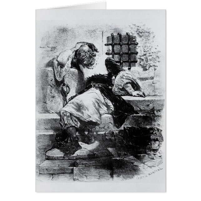 Het Man in het ijzermasker in zijn gevangenis (Voorkant)