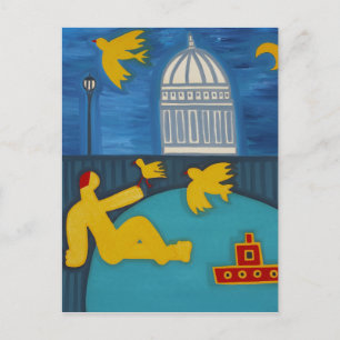 Het Man in het kader van de brug 2006 Briefkaart