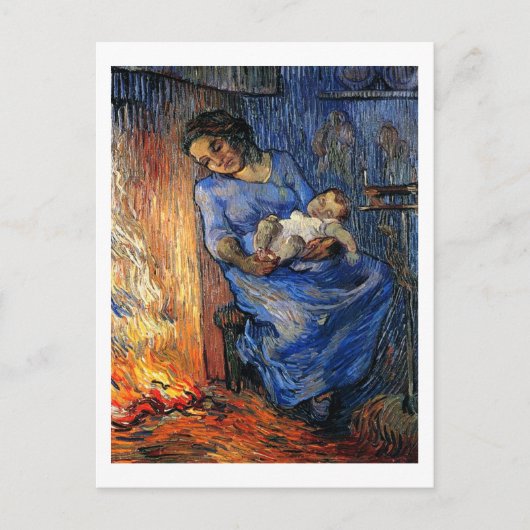 Het Man is in Zee, Vincent van Gogh Briefkaart (Voorkant)