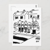 Het Man Lollipop gebruikt Lollipop als Resterende  Briefkaart (Voorkant / Achterkant)