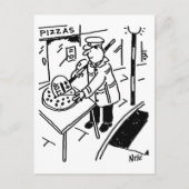 Het Man Lollipop knippert een Pizza Briefkaart (Voorkant)