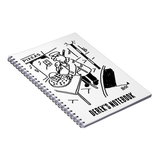 Het Man Lollipop knippert een Pizza Notitieboek (Rechterzijde)