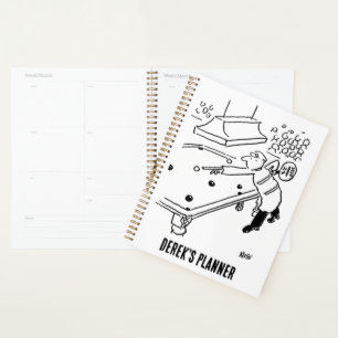 Het Man Lollipop speelt Snooker Planner