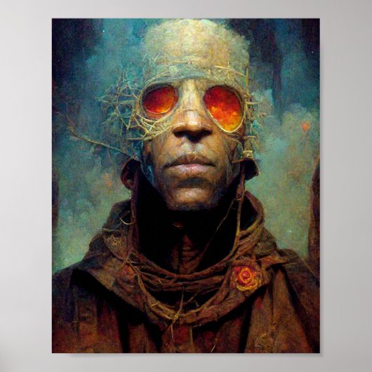 Het Man met het Poster van de Oyes Scifi Art (Voorkant)