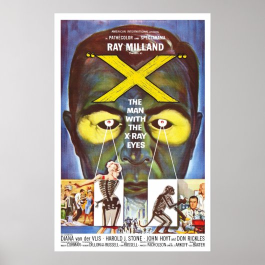 Het Man met röntgenogen Poster (Voorkant)