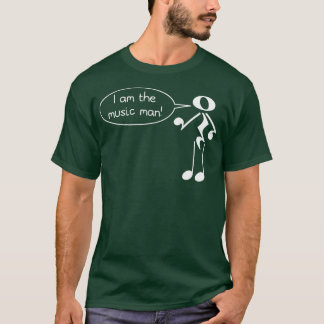 Het Man Muziek is donker T-shirt