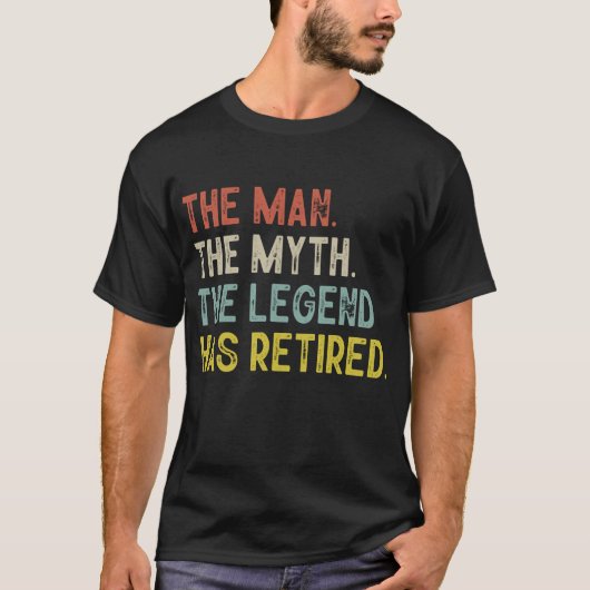 Het Man Myth Legend is uitgehongerd T-shirt (Voorkant)