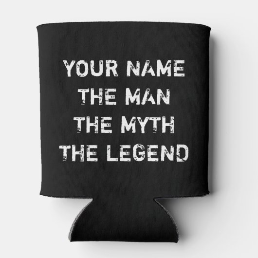 Het man mytheegelegende koelbox Vaderdag cadeau Blikjeskoeler (Achterkant)