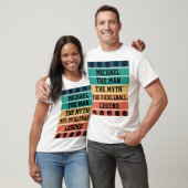 Het Man The Myth De Pickleball Legend Aangepaste T T-shirt (Unisex)