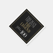 Het Man The Myth The Legend 100th Birthday Servet (Hoek)