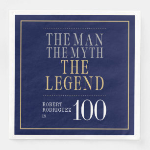 Het Man The Myth The Legend 100th Birthday Servet