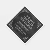 Het Man The Myth The Legend 65th Birthday Black Servet (Hoek)