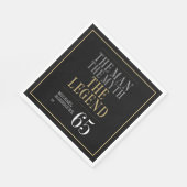 Het Man The Myth The Legend 65th Birthday Servet (Hoek)