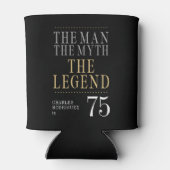 Het Man The Myth The Legend 75th Birthday Blikjeskoeler (Achterkant)