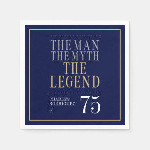 Het Man The Myth The Legend 75th Birthday Servet