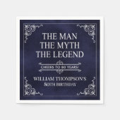 Het Man The Myth The Legend 80th Birthday Servet (Voorkant)