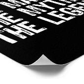 Het Man The Myth The Legend Cool Funny Poster (Hoek)