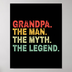 Het Man The Myth The Legend Fathers Day Gift Poster
